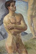 georg pauli Bathing Men painting